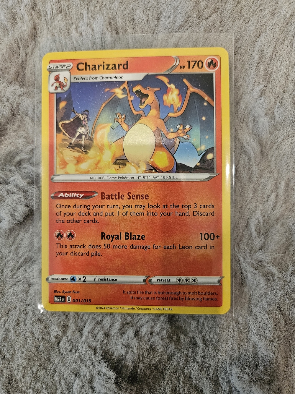 Charizard Pokémon Card - From Mcdonalds 2024 Battle Royal